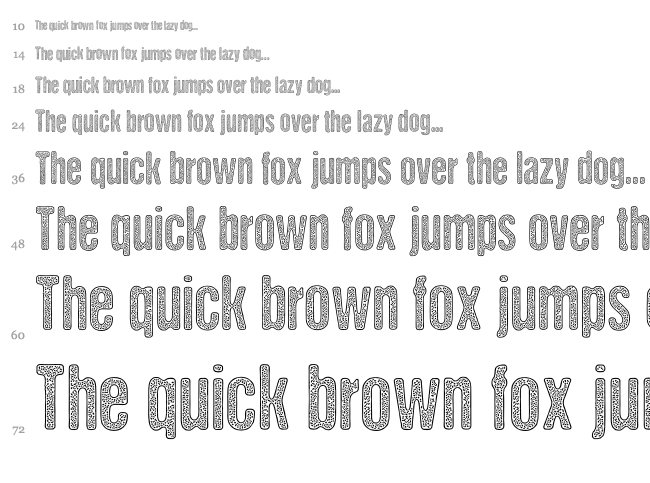 DCC Stained Aliens font waterfall